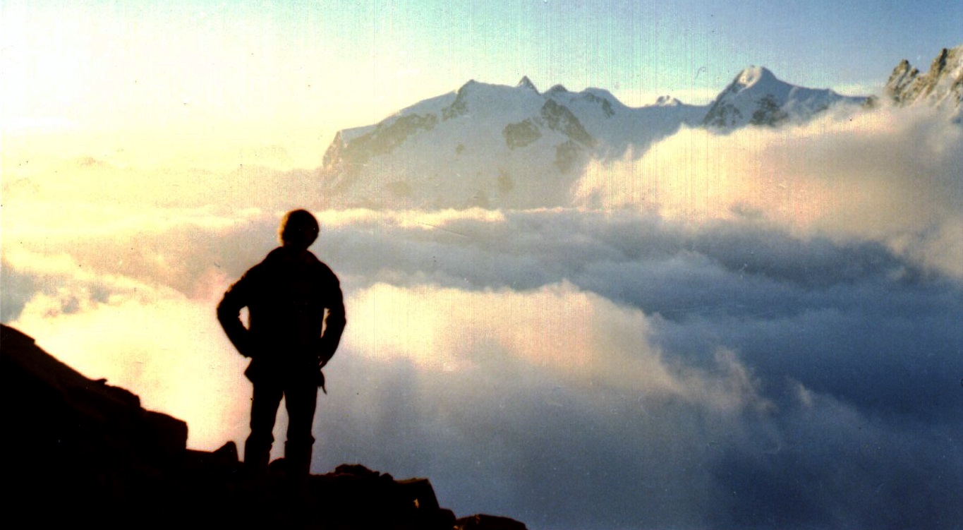 Monte Rosa from Solvah Hut on the Matterhorn