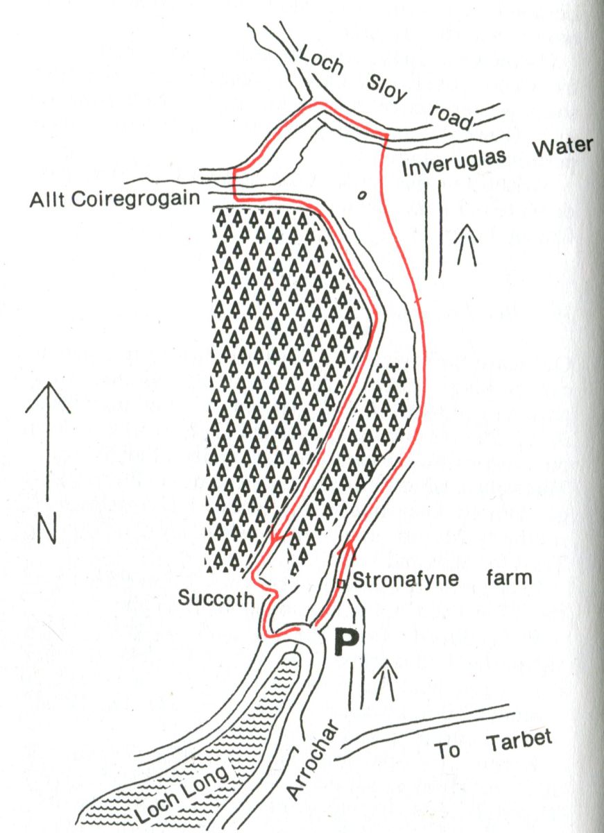 Route Map of Glen Loin Loop